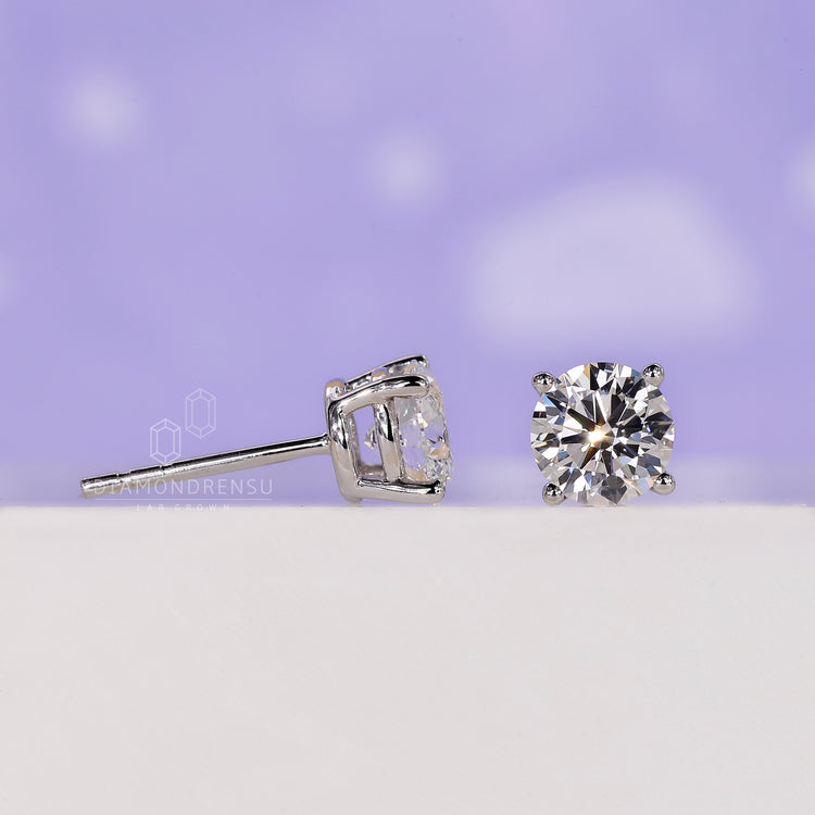 Handmade diamond earrings for women.