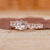 Cushion Cut Diamond Ring in rose gold ring
