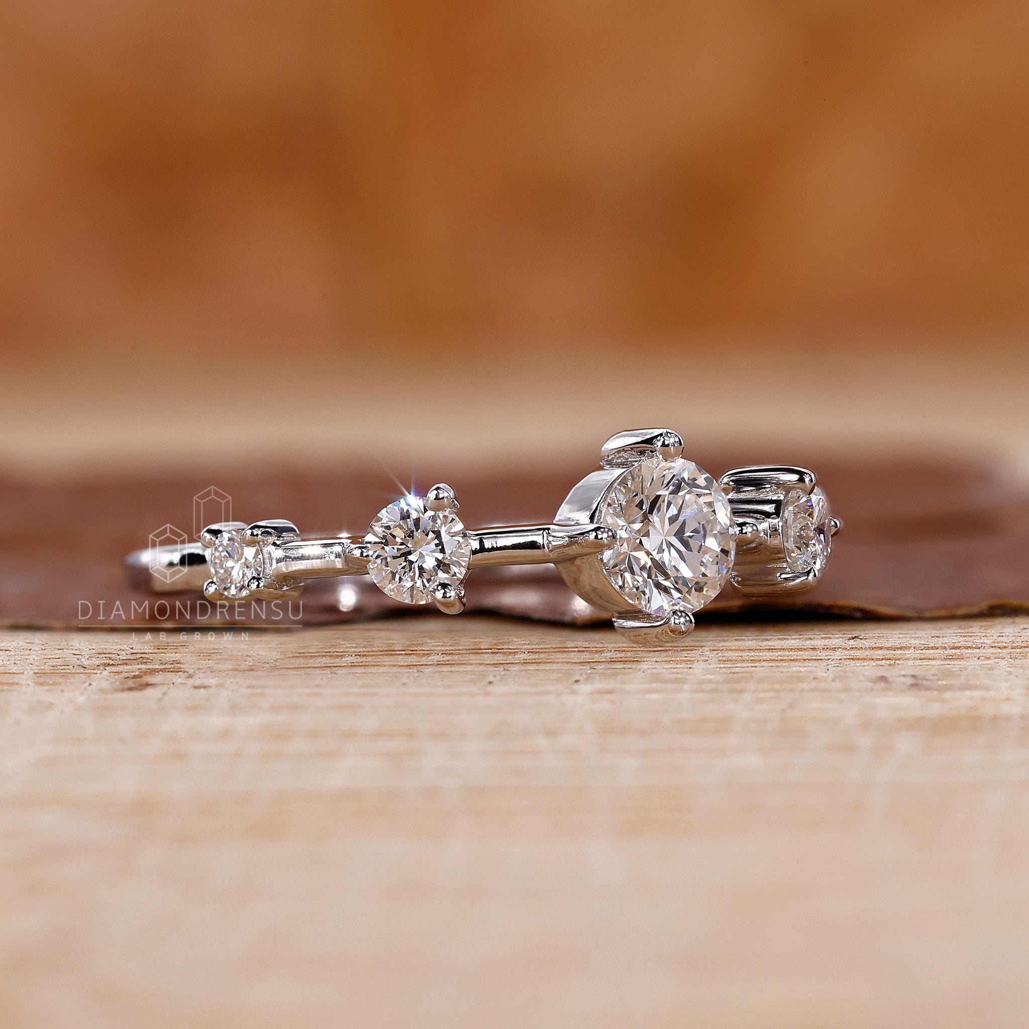 Lab Grown Diamond in handmade ring design
