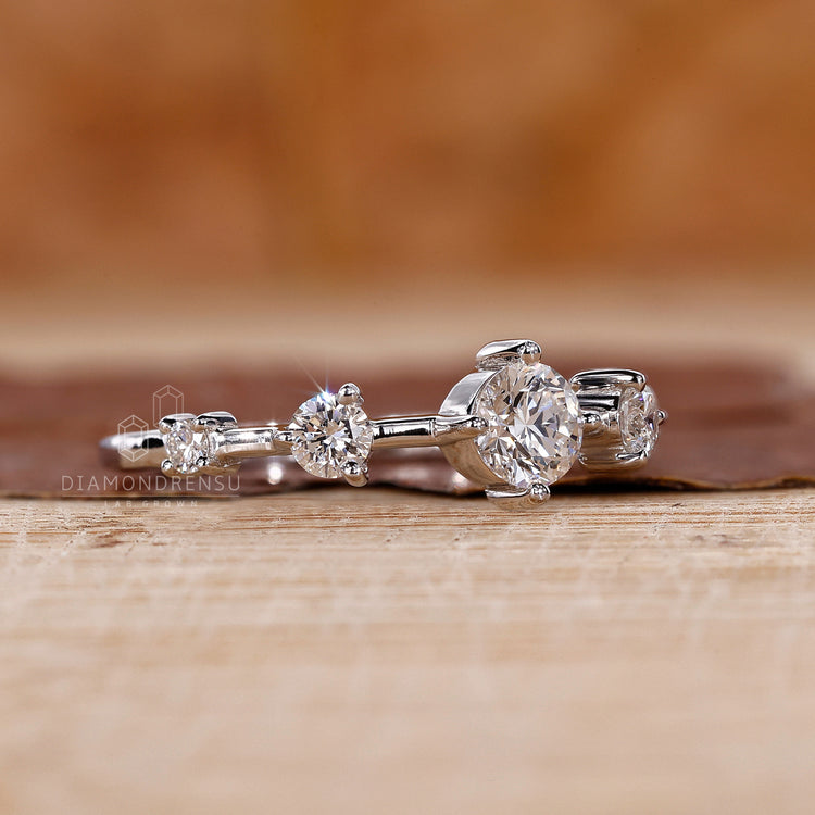 Lab Grown Diamond in handmade ring design
