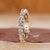 Emerald Cut Diamond Band in prong setting
