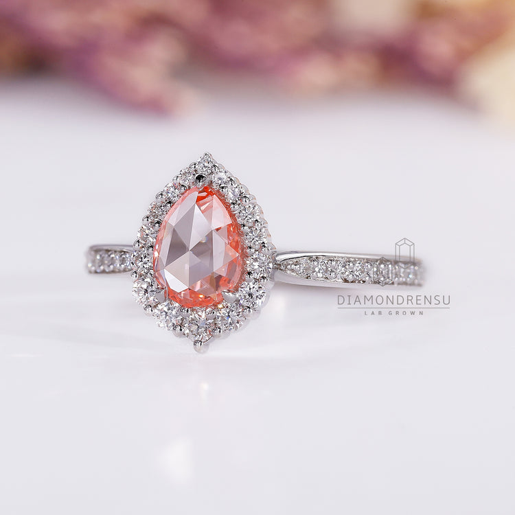 Custom diamond ring from Diamondrensu UK handmade jewellery collection.
