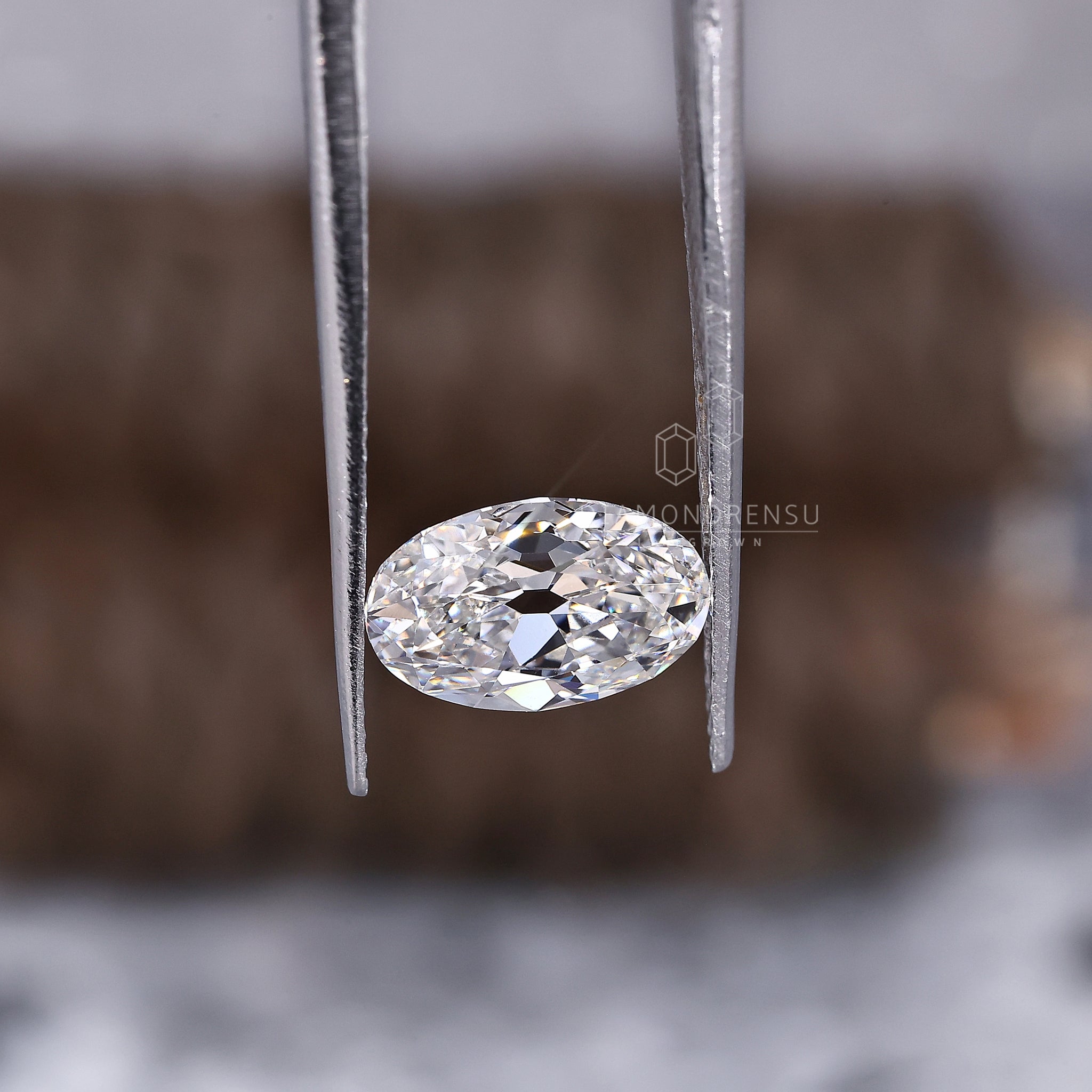 Buy loose lab grown diamond with oval shape and vintage appeal.
