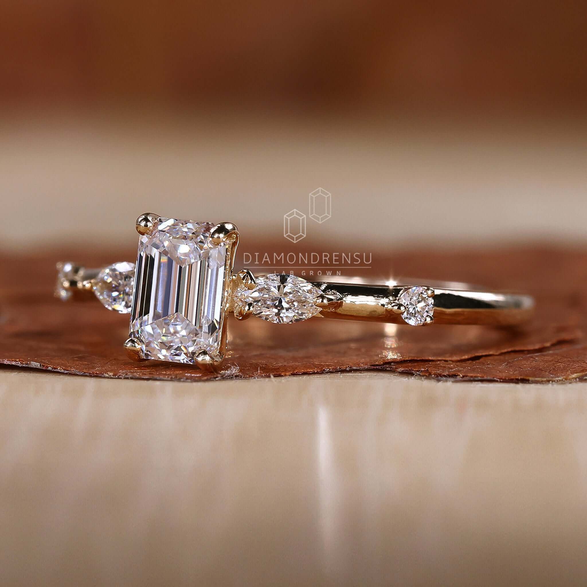 Antique five stone diamond ring with handmade jewellery design in the UK.