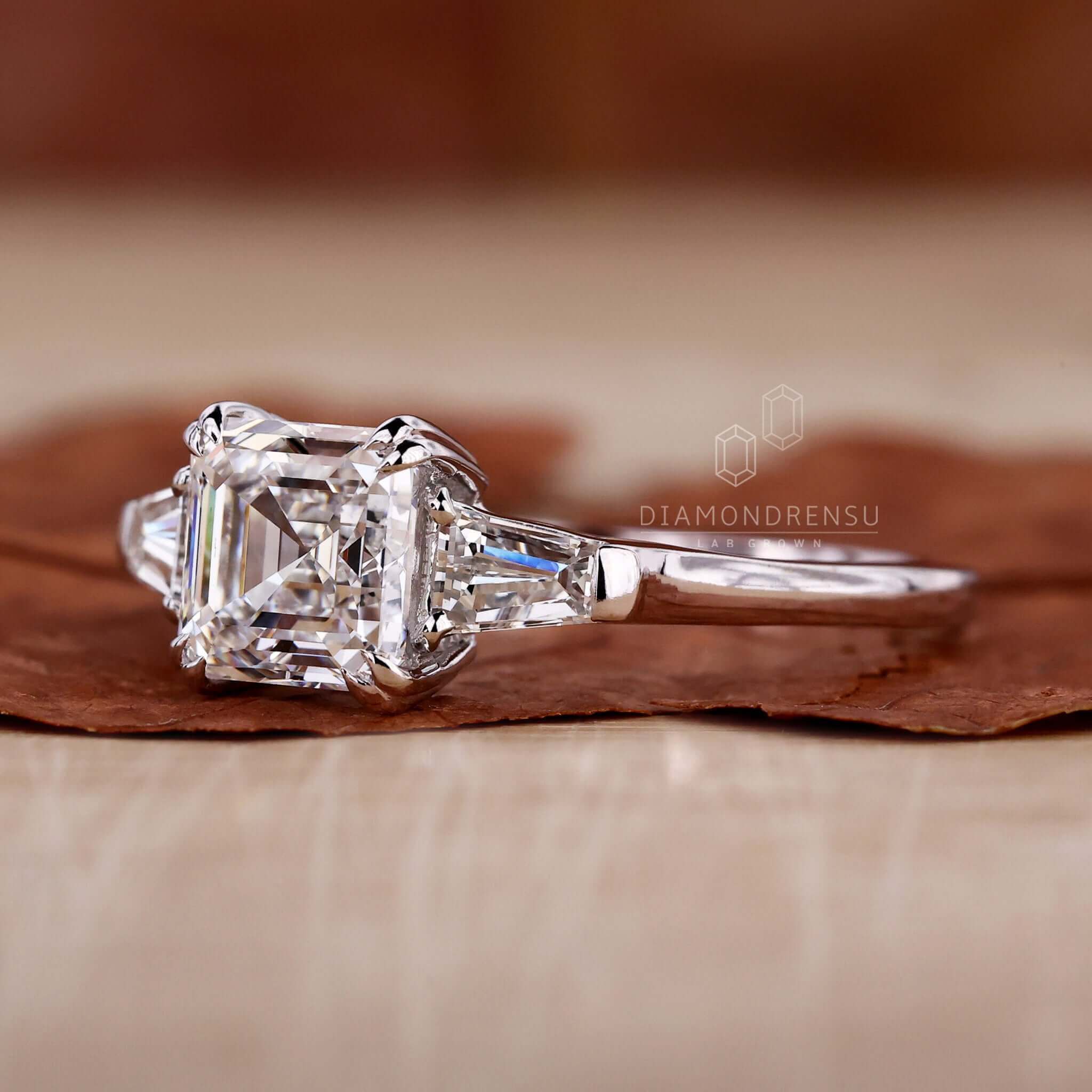 three stones engagement ring