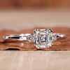 Three Stone Engagement Ring with brilliant diamond design.