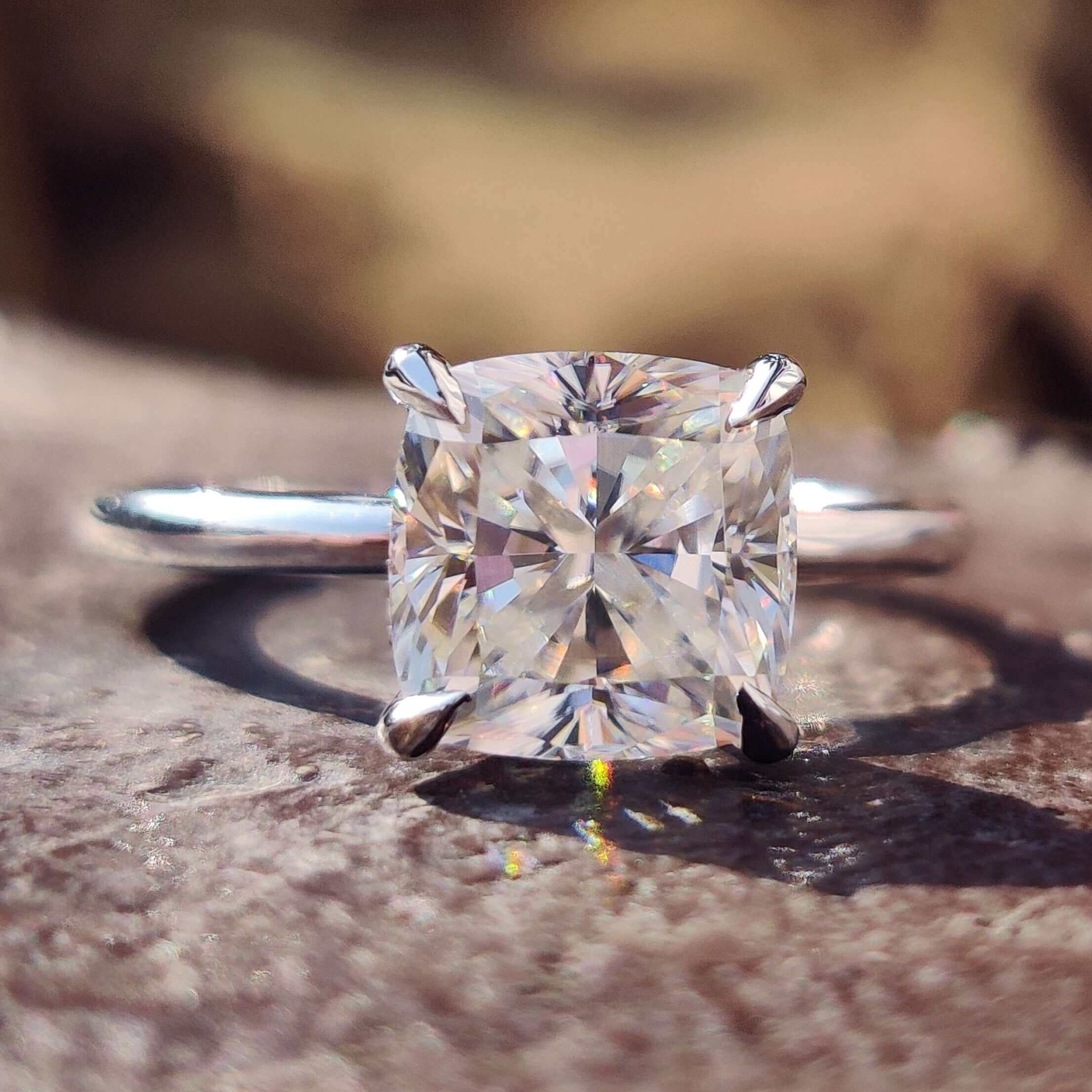 moissanite engagement rings - diamondrensu