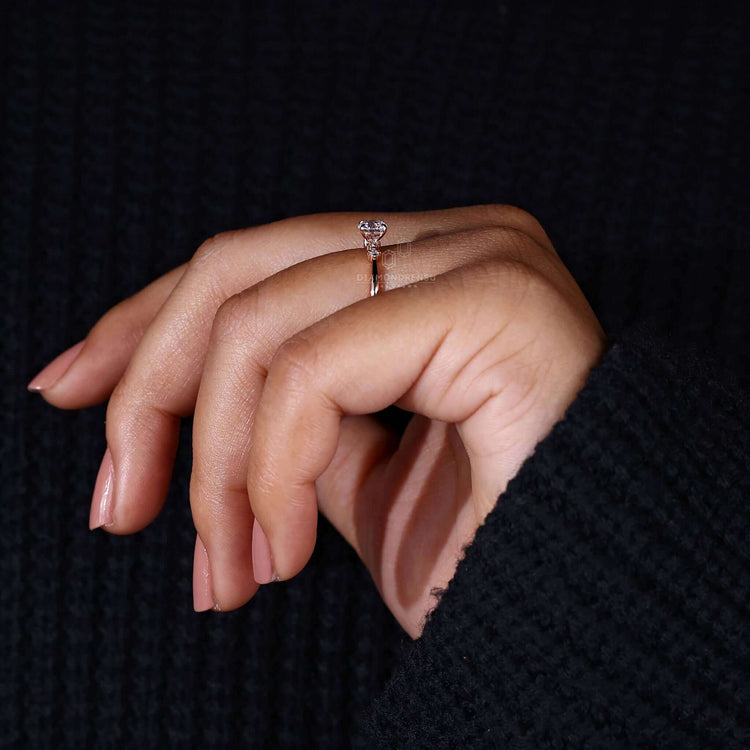 4 prong claw setting five stone diamond ring, ideal as a bespoke diamond ring uk option.
