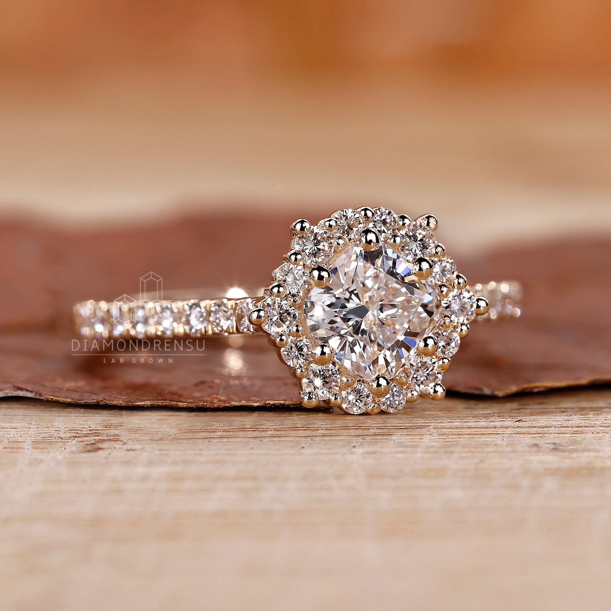 Handmade jewelry with diamondrensu UK ring
