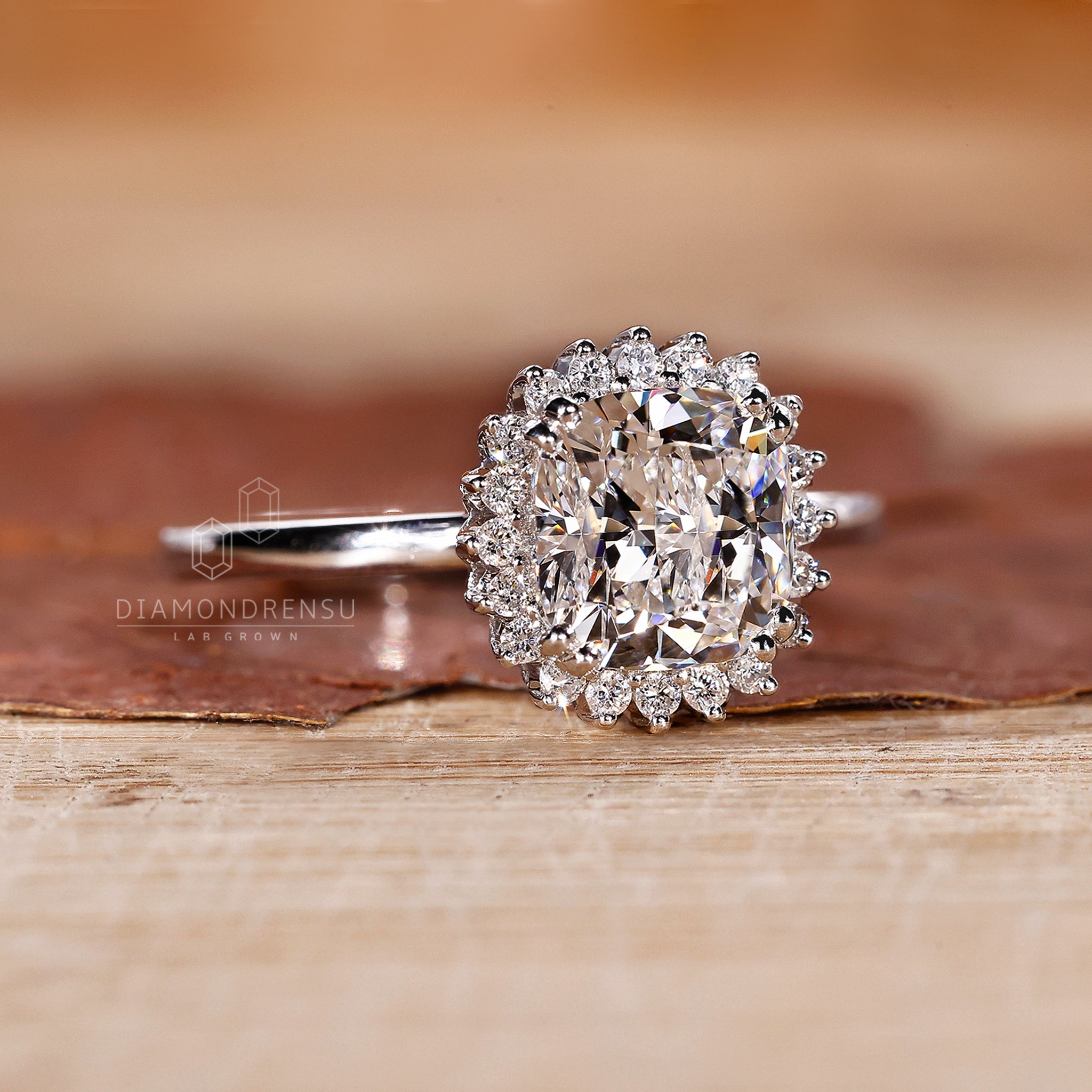 Lab Grown Diamond in handmade ring design
