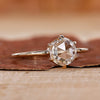 Round Solitaire Engagement Ring with a 6 claw prong setting.
