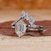 IGI certified Lab Grown Diamond bridal set with handmade jewellery details.
