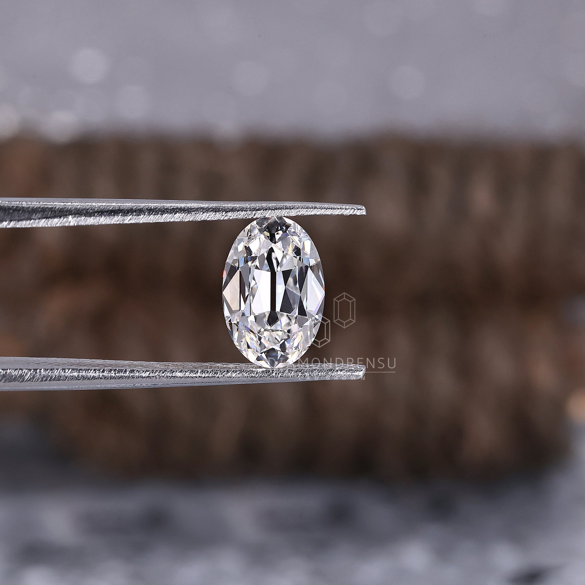 Lab grown diamond loose with a 2.06 carat old mine cut oval shape.
