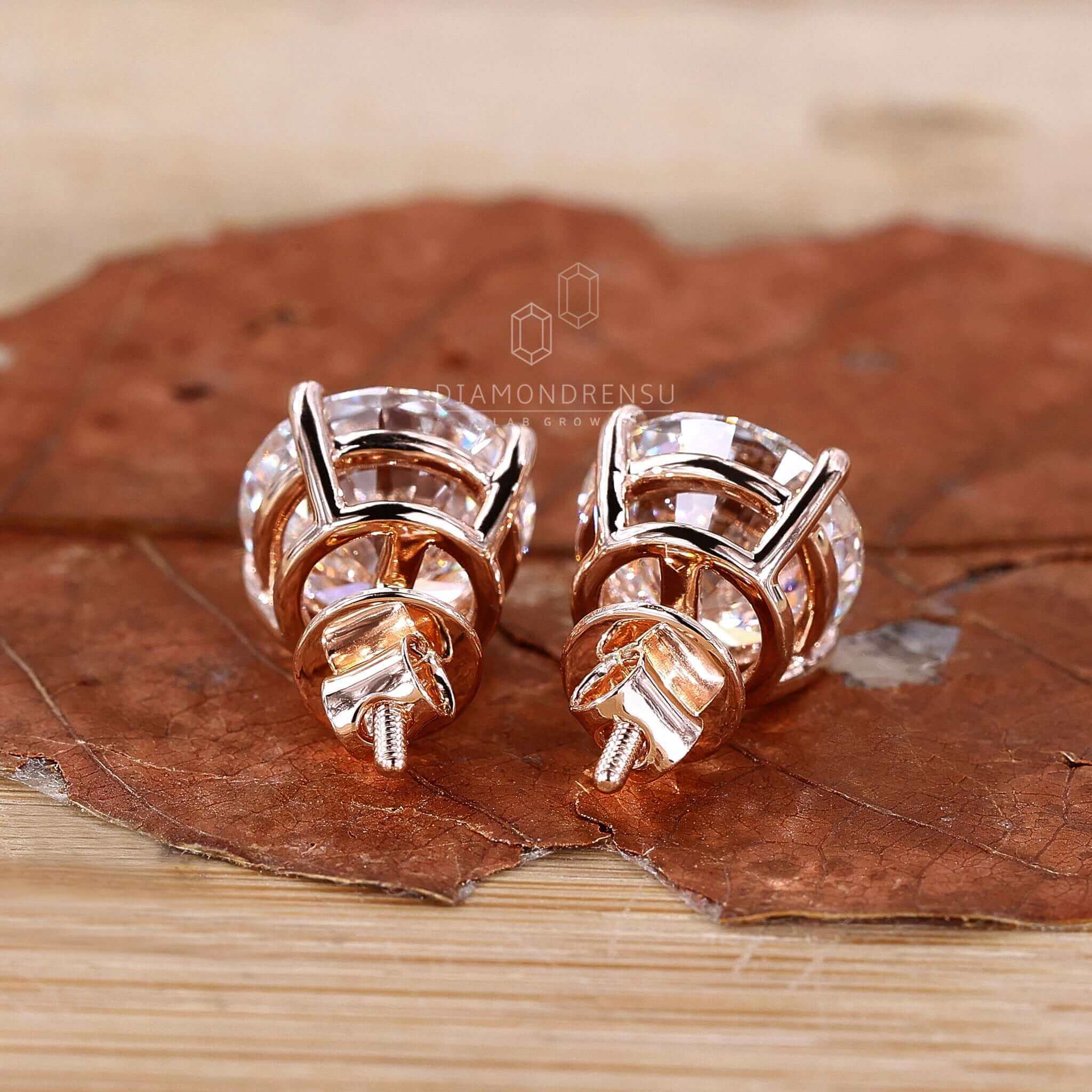 lab grown diamond earrings