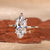 Marquise solitaire ring in yellow gold.
