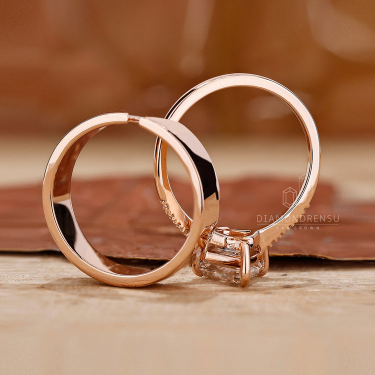 IGI certified lab grown diamond bridal set with fine handmade jewellery.
