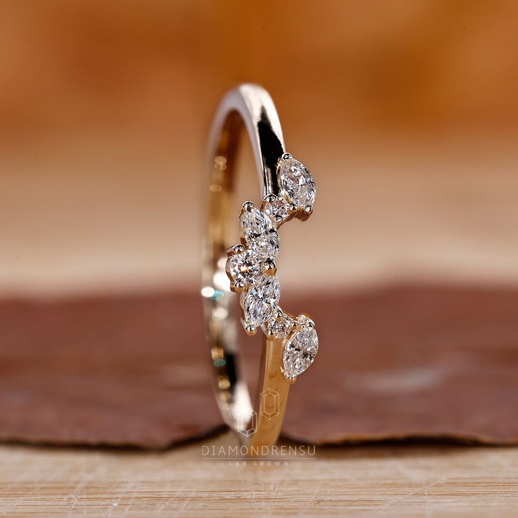 Unique crown style wedding ring UK.
