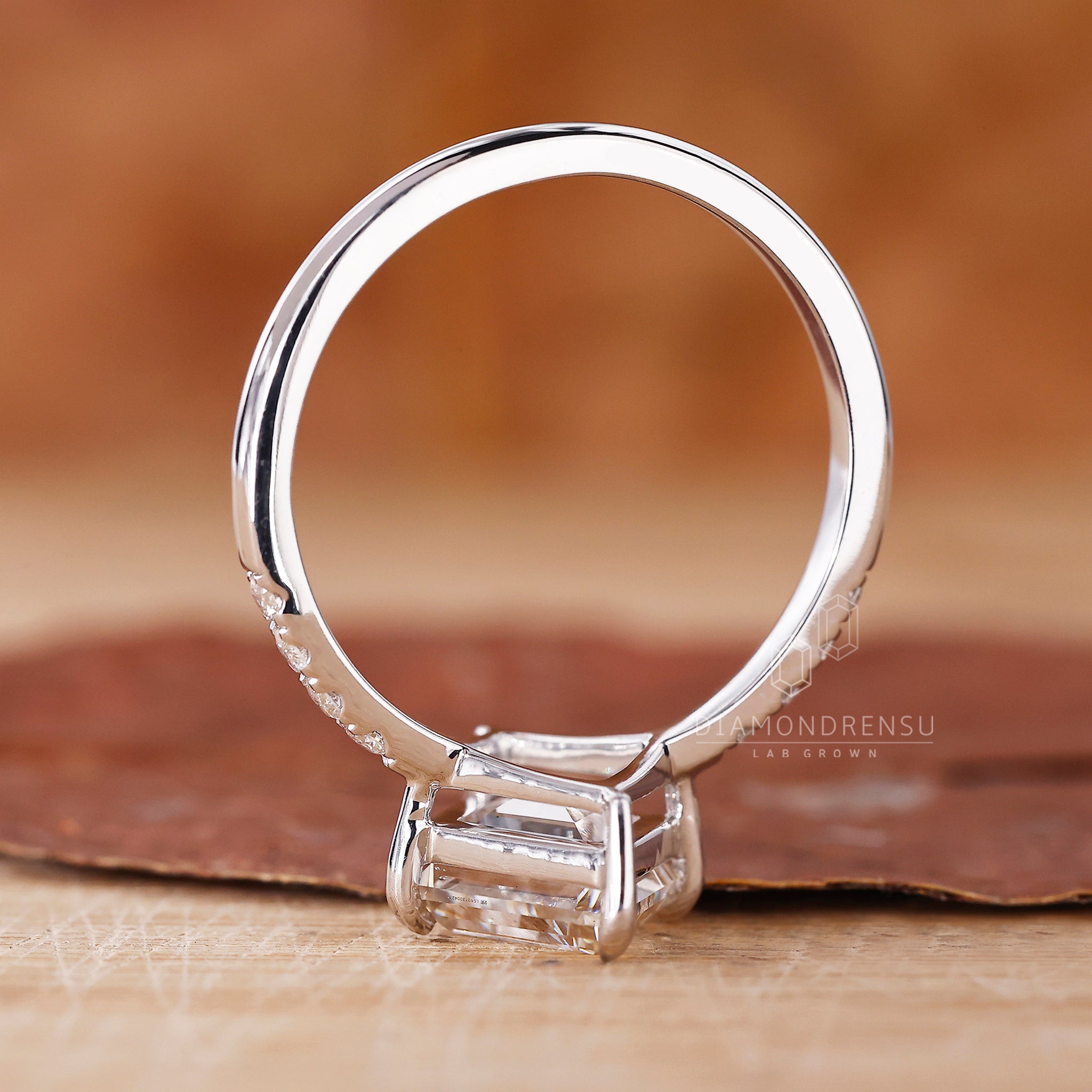 Handmade jewellery piece featuring a unique diamond cut.
