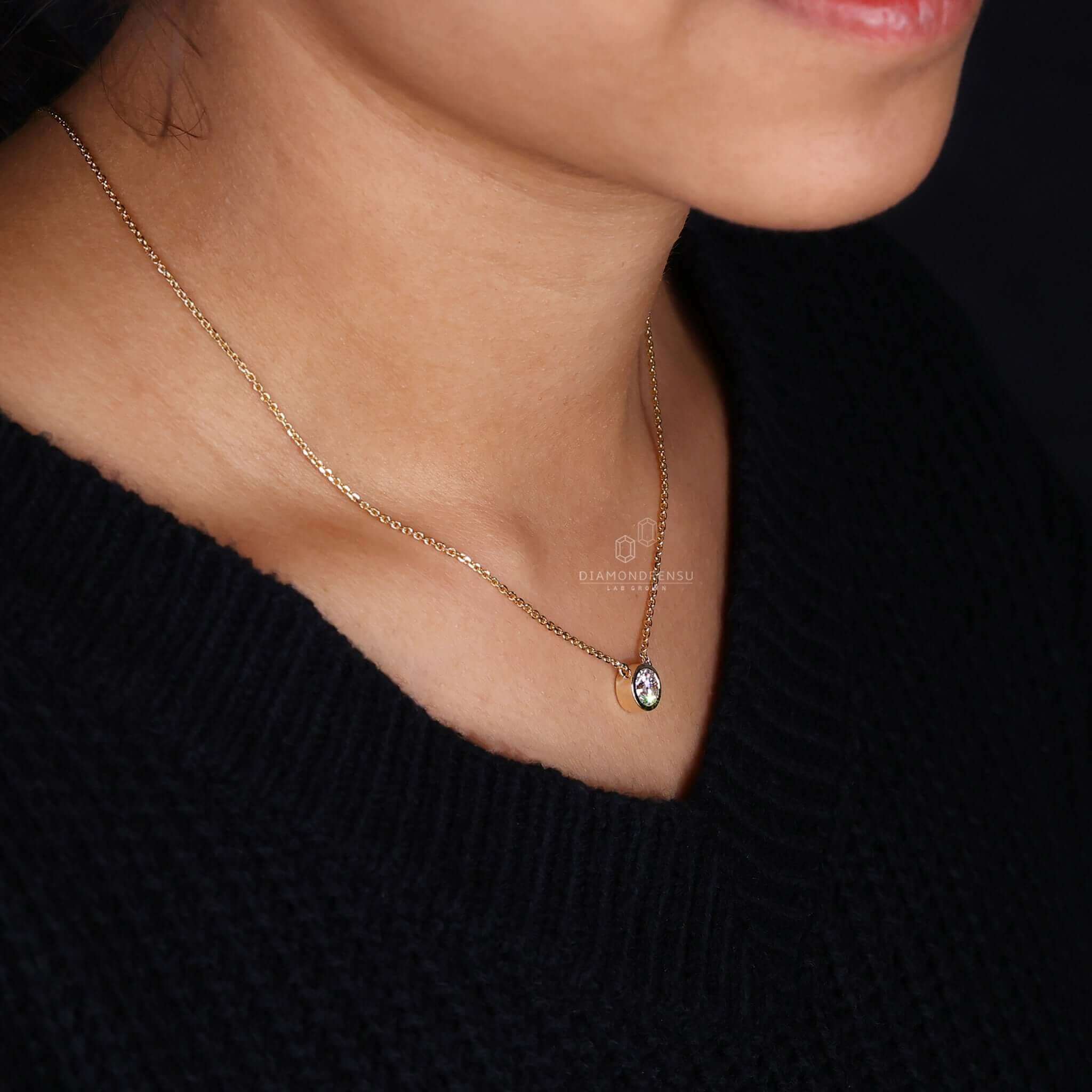 lab created diamond necklace