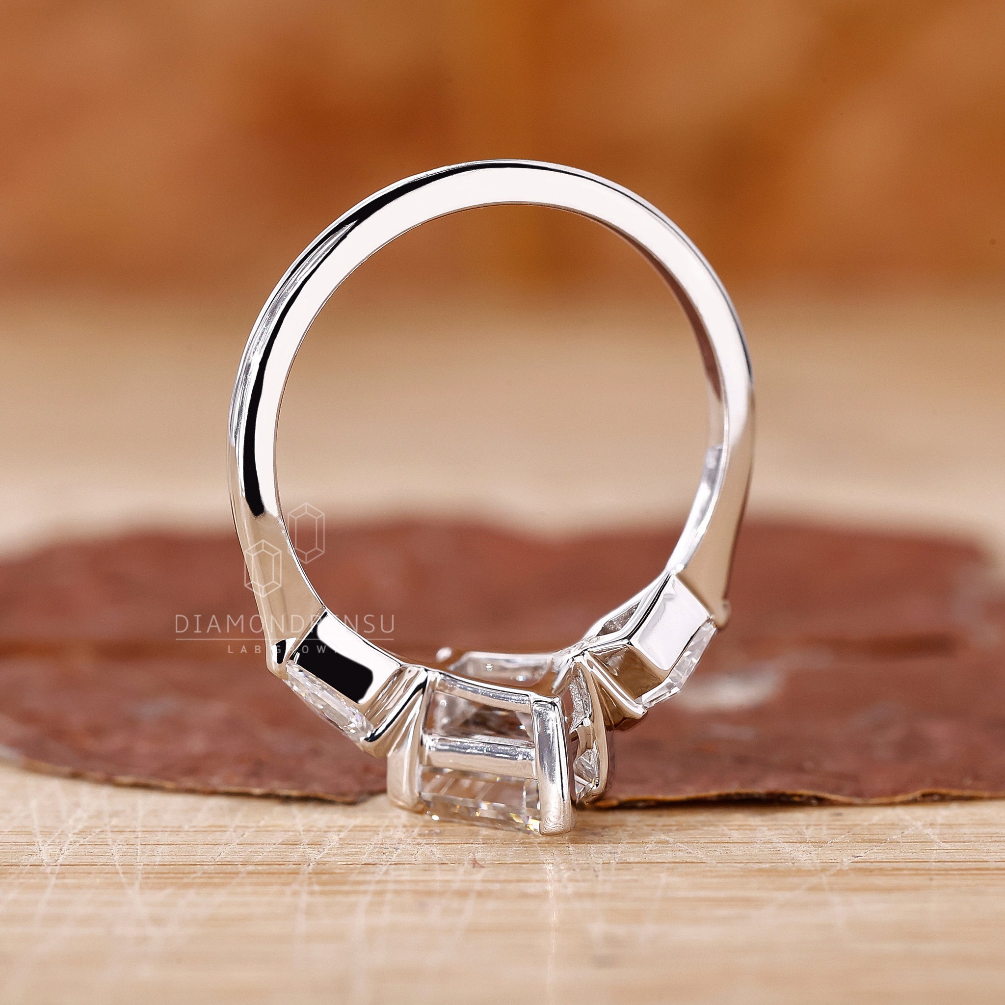 Handmade ring crafted with IGI certified diamond.
