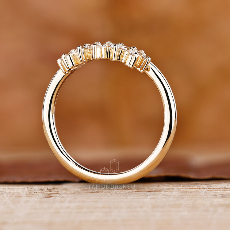 Tiara eternity wedding band in round diamond
