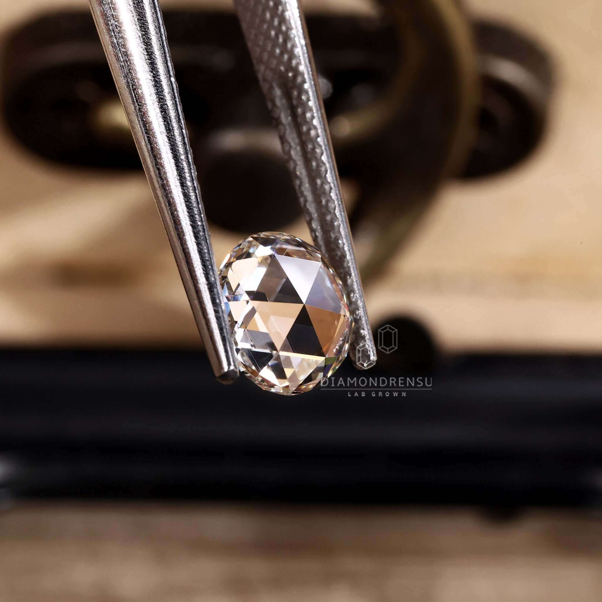 rose cut certified diamond