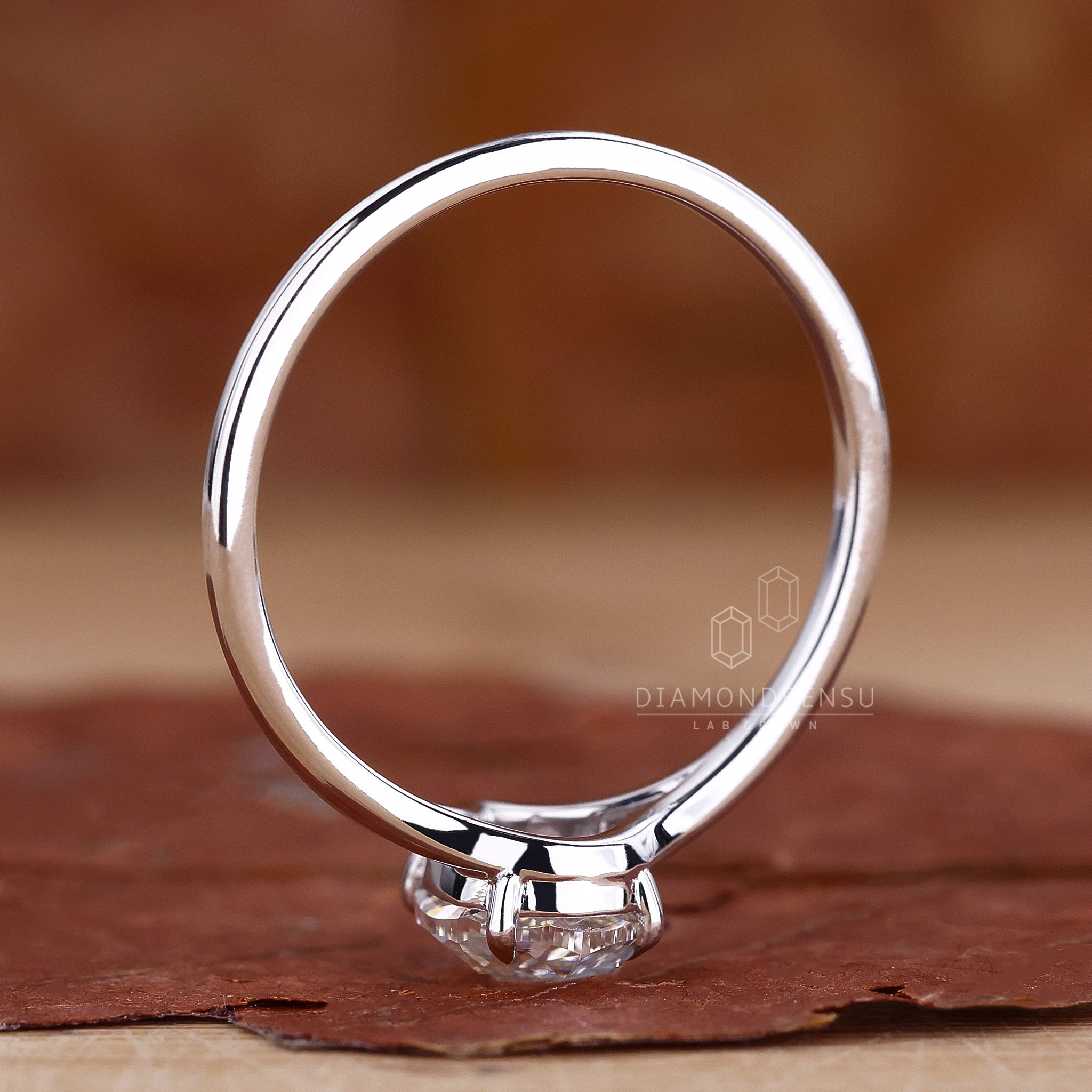 Engage Ring UK shows a rose cut ring in solitaire style.
