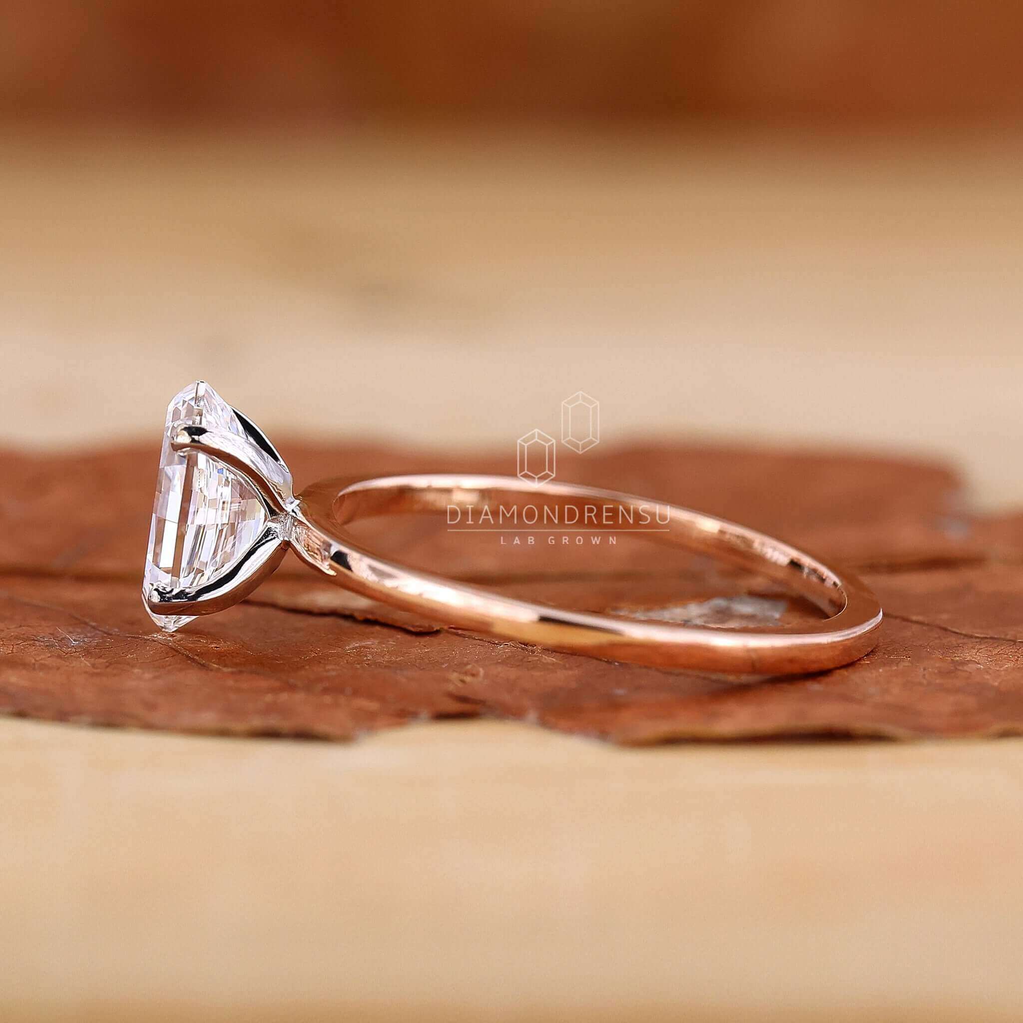 lab created diamond wedding ring