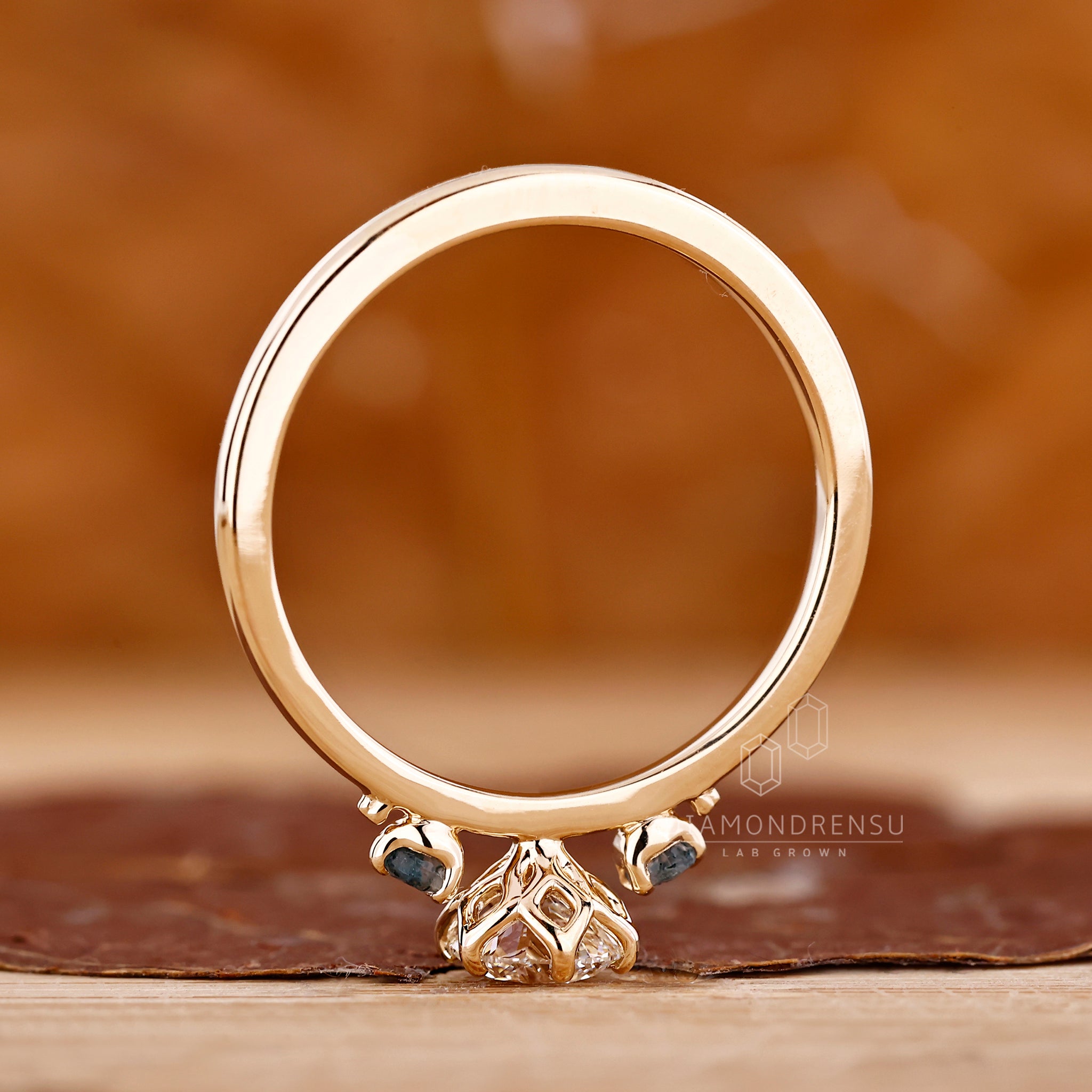 Lab grown diamond with excellent clarity.
