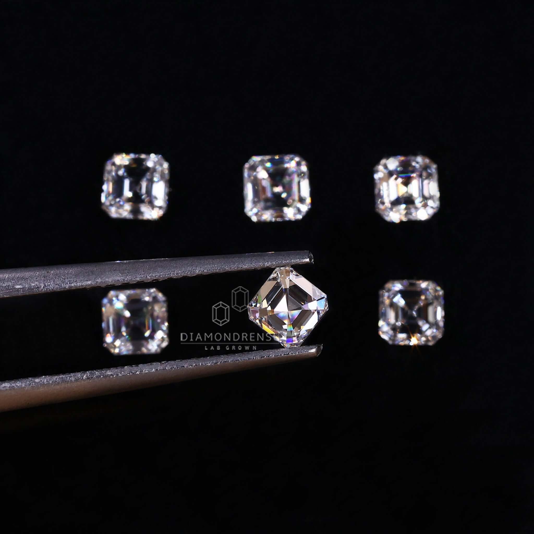 asscher lab grown diamond