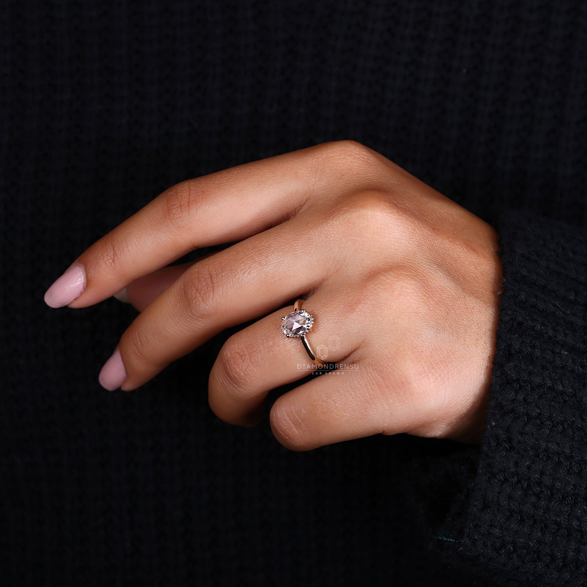 Handmade ring with Lab Grown Diamond
