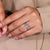 Handmade ring from Diamondrensu UK with lab grown diamond.
