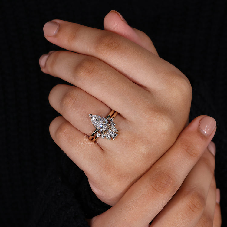 IGI certified handmade bridal set.
