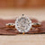 Portuguese Cut Diamond Ring with a yellow gold band.
