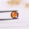 Champagne diamond in round rose cut with 1.38 carat weight and IGI certification.
