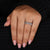 Wedding band with marquise and baguette diamonds.
