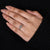 Cathedral setting ring crafted with 4 prong setting.
