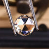 round rose cut lab grown diamond