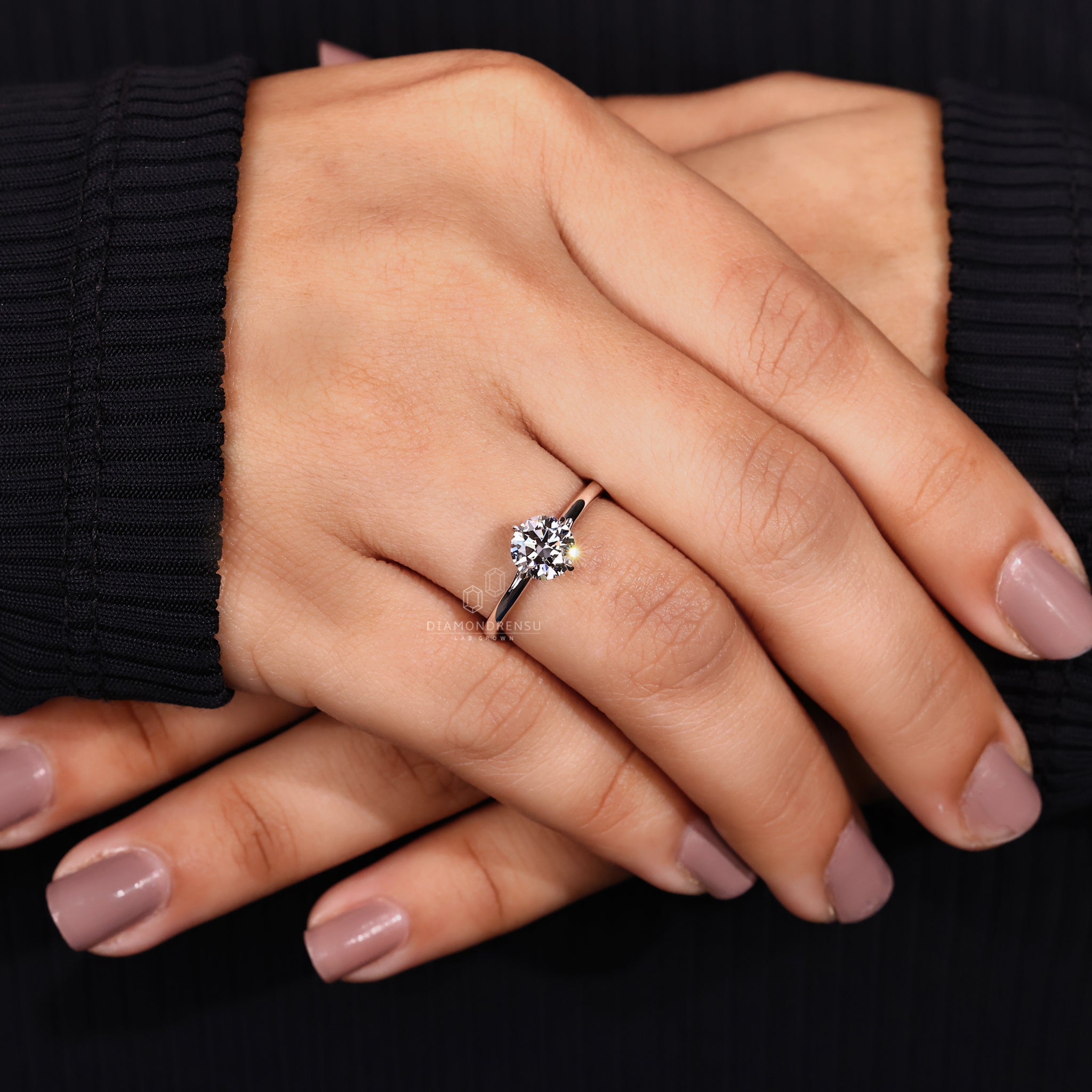 Buy engagement ring featuring round diamond engagement ring.
