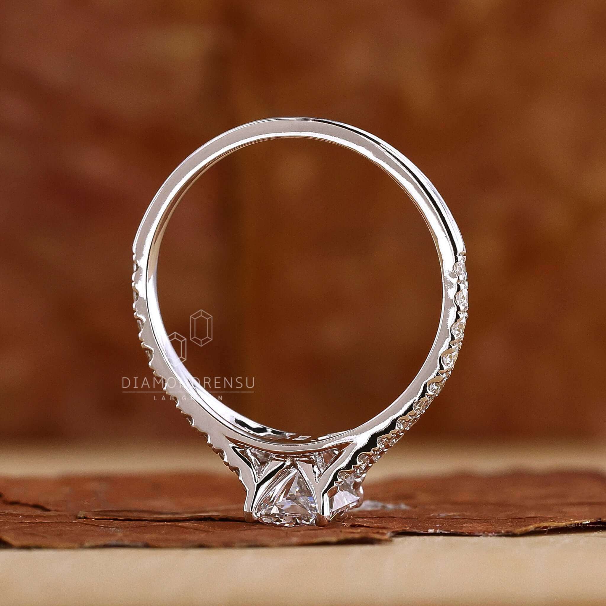 White gold engagement ring setting designed for brilliance and lasting quality.