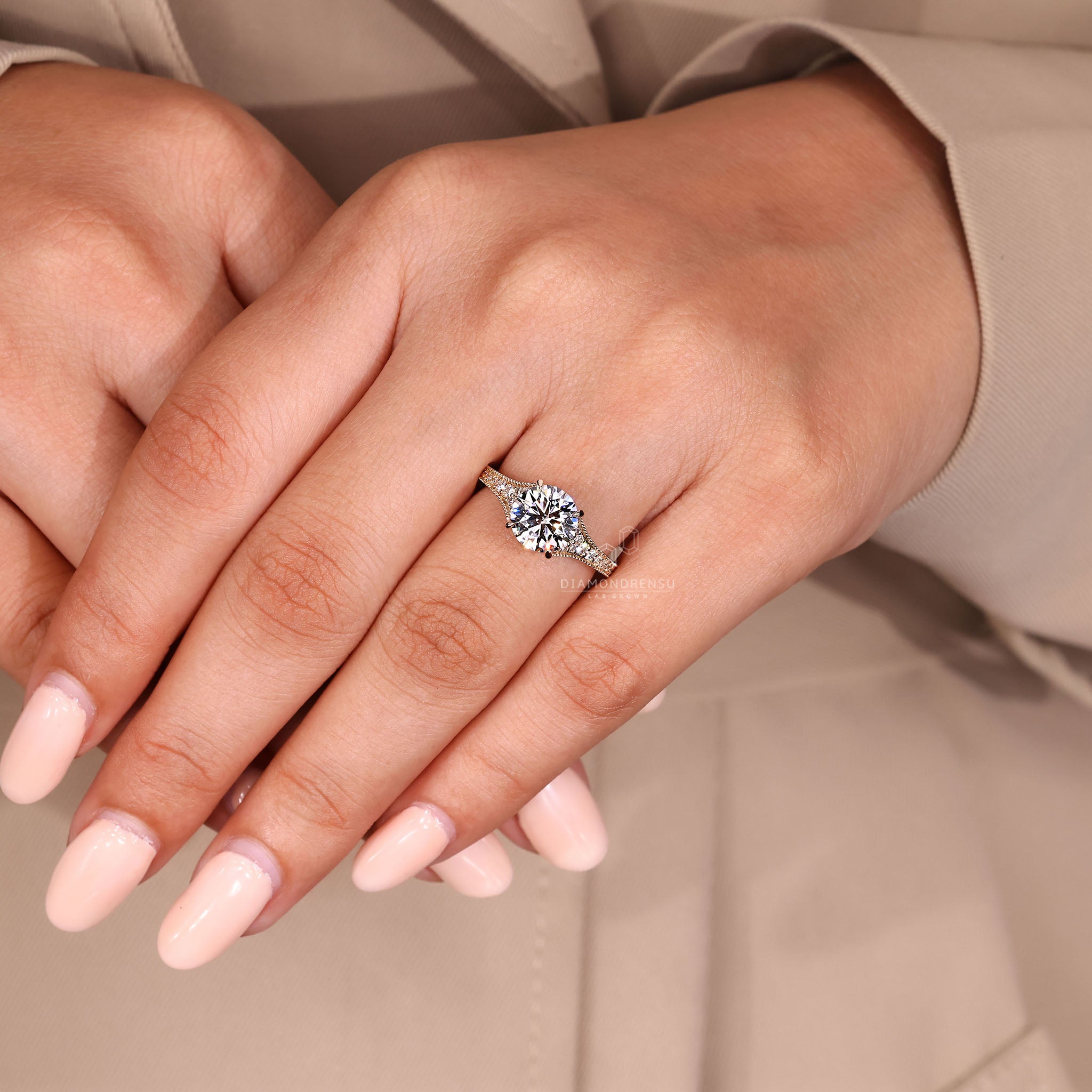 Yellow gold ring with a smooth, elegant finish.
