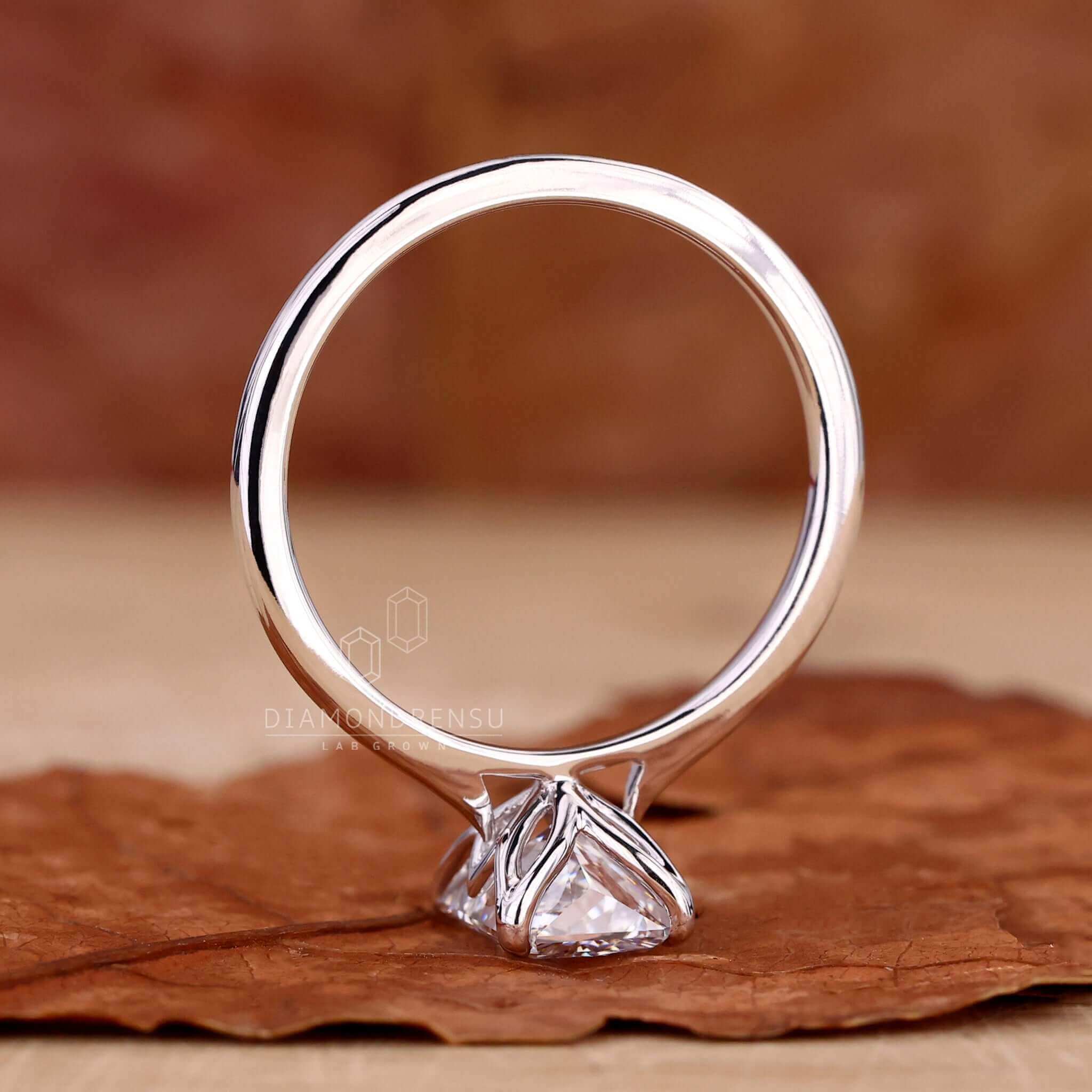 Radiant diamond ring showcasing IGI-certified lab-grown diamonds.