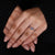 Proposal engagement ring with white gold minimalist muse setting ring.
