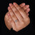Emerald diamond engagement ring crafted with lab diamond, IGI certified and custom-made.
