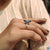 Buy moissanite ring from Diamondrensu UK with a green Dutch marquise cut.
