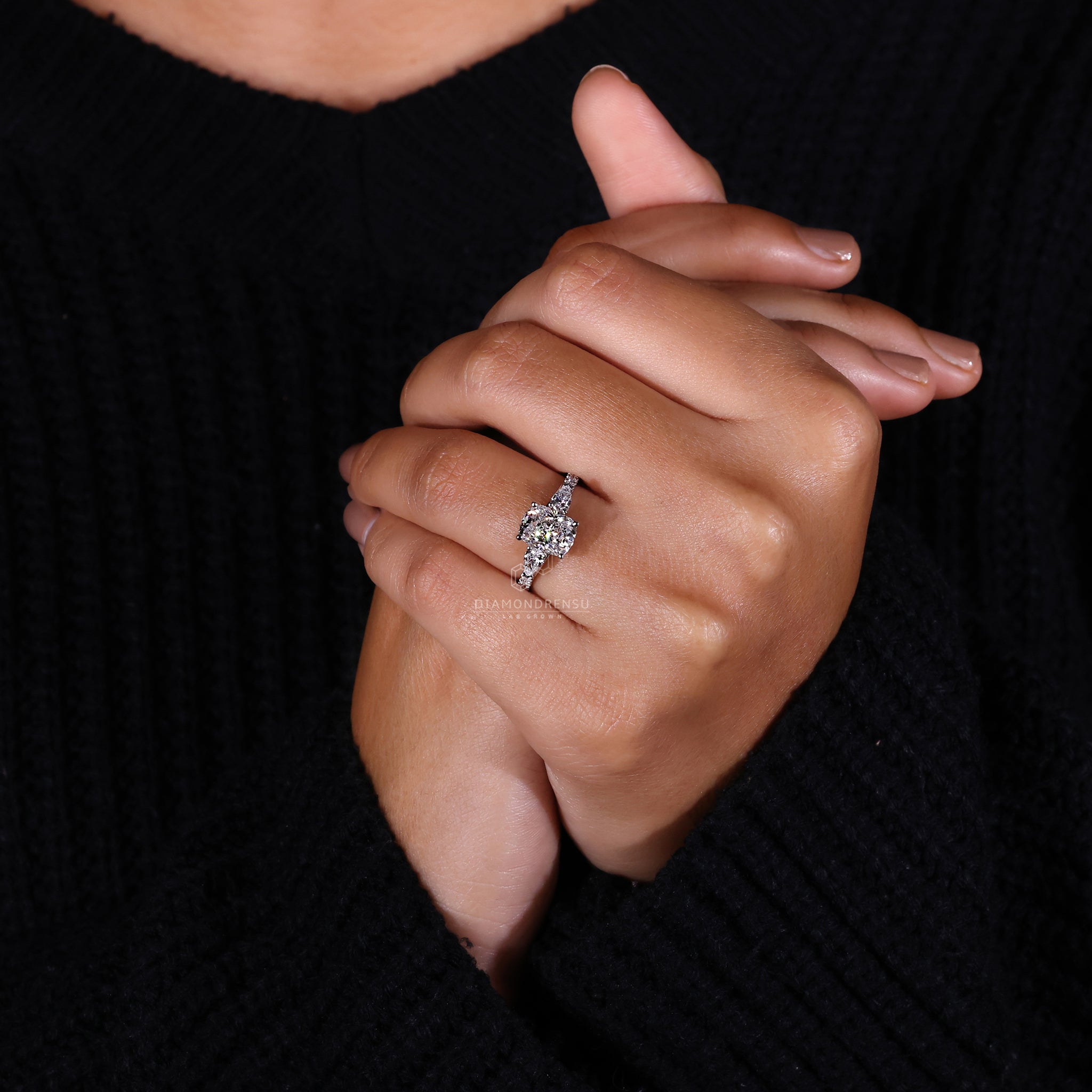 Lab Grown Diamond in handmade jewelry
