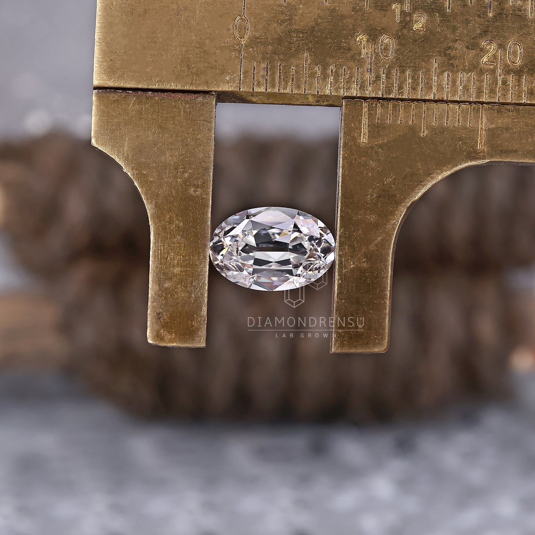 2.06 carat old mine cut lab grown diamond ideal for custom settings.
