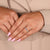 Half Eternity Wedding band with round diamond
