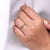 Tapered ring shank for a refined look.
