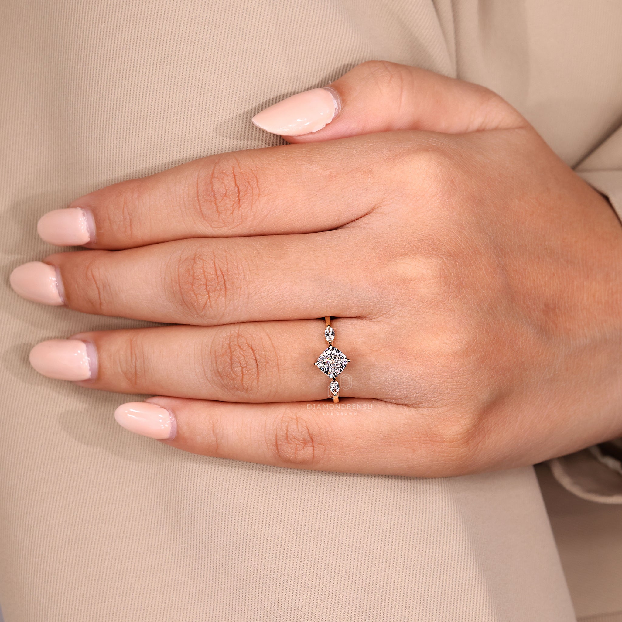 Yellow gold ring with a warm, polished finish.

